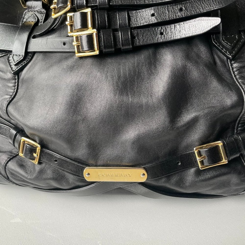 Burberry Black Leather Shoulder Bag - Picture 5 of 16